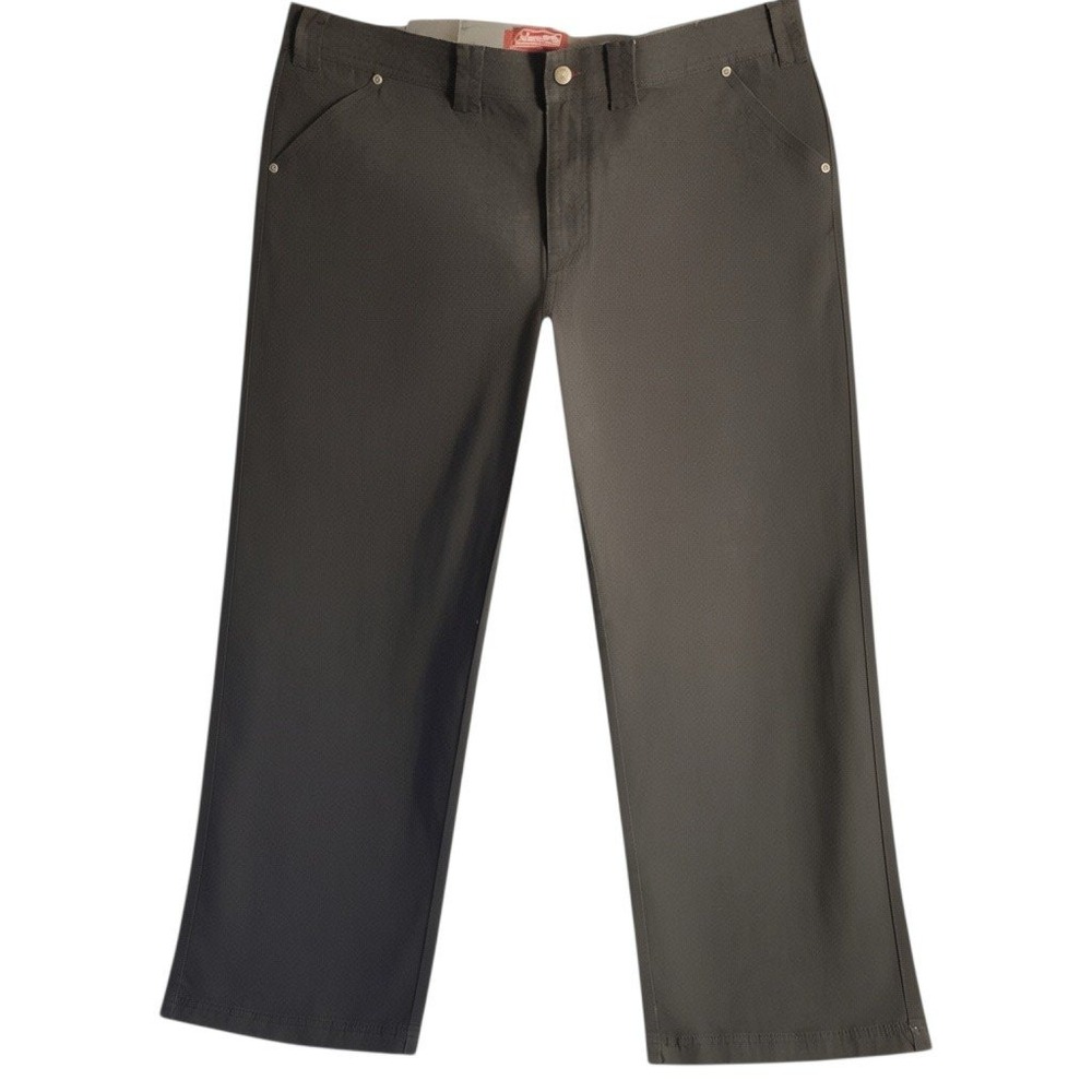 Coleman Mens Stretch Canvas Utility Work Pants 40x30 Phantom Grey SACS6P5668 NWT